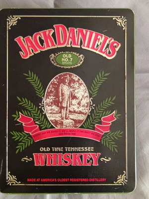 Jack Daniels metal empty box used