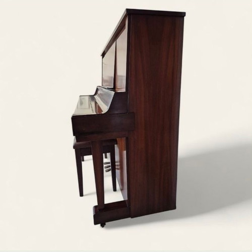 Yamaha W102 Upright Piano used, premium Japanese walnut finish with ottoman stool