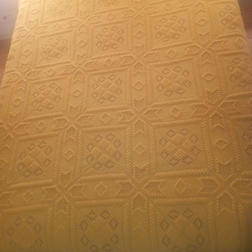 Handmade vintage crochet blanket like new 230x190