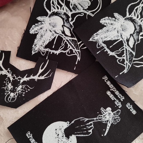 Patch set of 4 new with unique handmade designs
