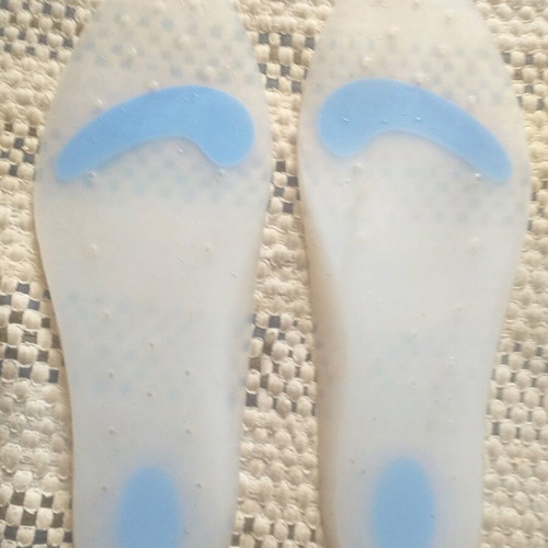 Anatomical silicone shoe insoles new, size 47