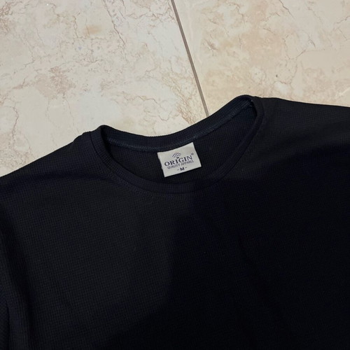 Men's long-sleeve black shirt like new, size medium
