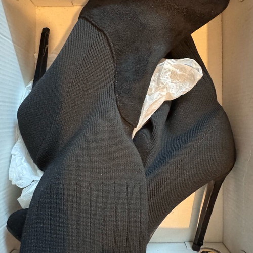 Sergio Todzi ankle boots black elastic fabric size 37 like new