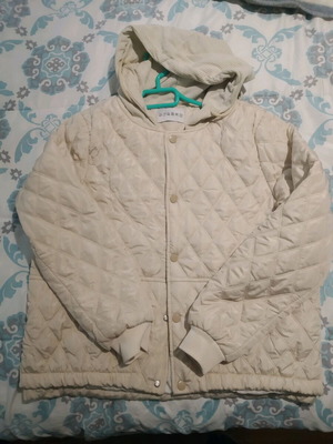 Quilted women's beige jacket L new