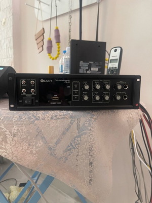 React PA-50 Ραδιοενισχυτής Ήχου Mono 30W RMS 4-16Ω 70V/100V FM/USB/2xMIC/2xAUX Μαύρος