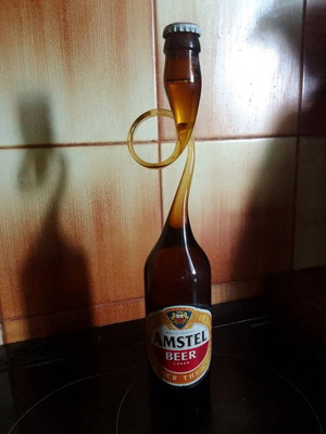 Μπουκάλι μπύρας Amstel γεμάτο συλλεκτικό σαν καινούργιο