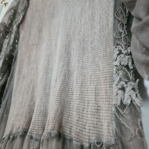 Talco long dress used, gray/brown, size S