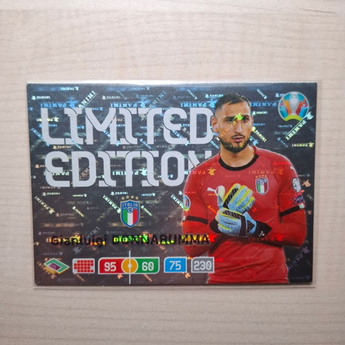 Gianluigi Donnarumma Panini UEFA EURO 2020 Limited Edition card like new