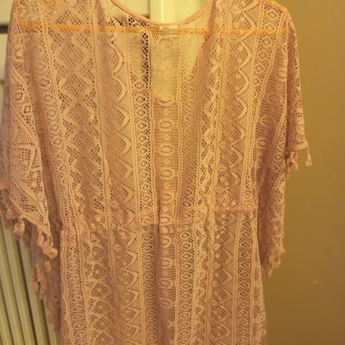 Kaftan in pink salmon shade one size like new