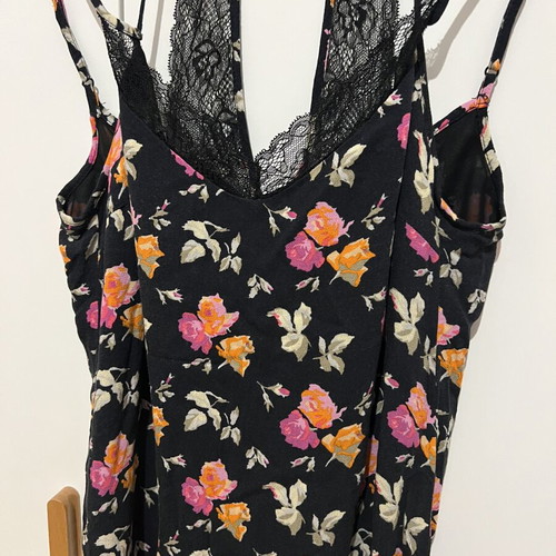 Zara floral midi dress like new, size Small, black multicolor