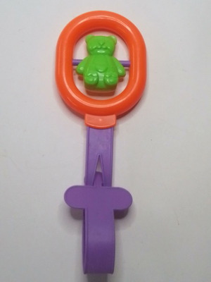 Baby rattle wristband teddy bear used, rotating with sound