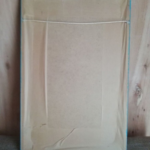 Vintage photo frame artwork by painter Vassiliki like new