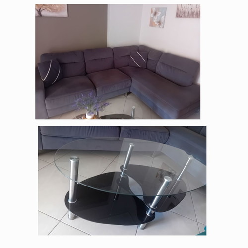 Corner sofa and Ravenna coffee table like new