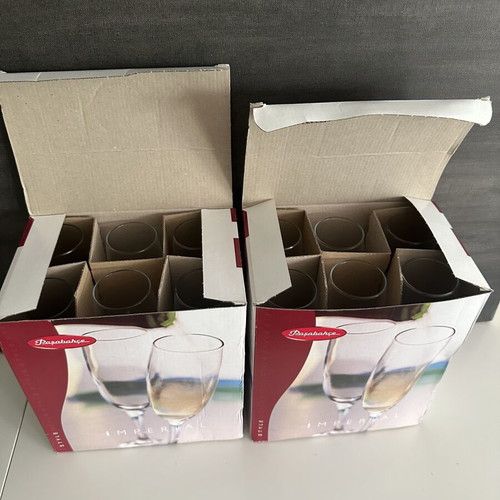 Pasabahce Imperial Champagne Glasses set of 6 new in box