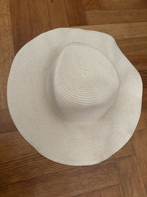 Straw hat like new, beige, one size
