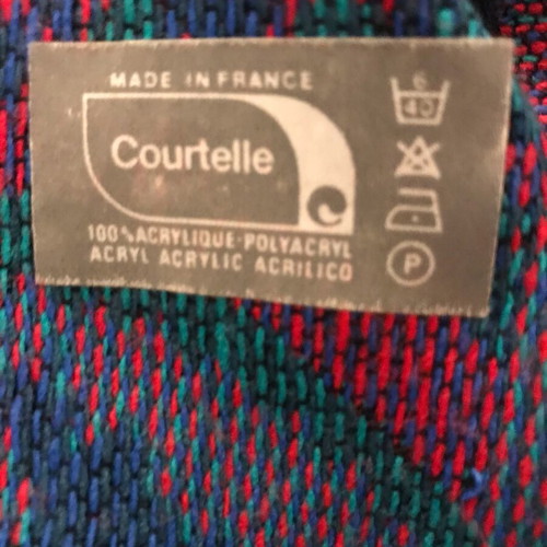 Double Face Paisley Pattern Scarf like new, acrylic, multicolor