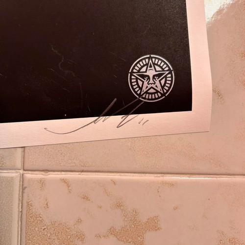 Shepard Fairey It's Mourning In America signed limited edition print