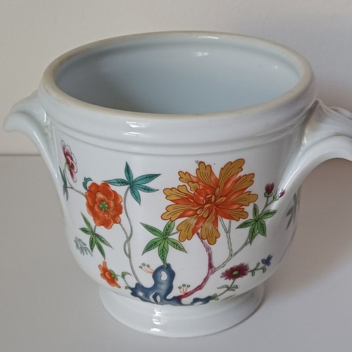 Vintage porcelain cachepot Raynaud & Co. Limoges Hanoï like new