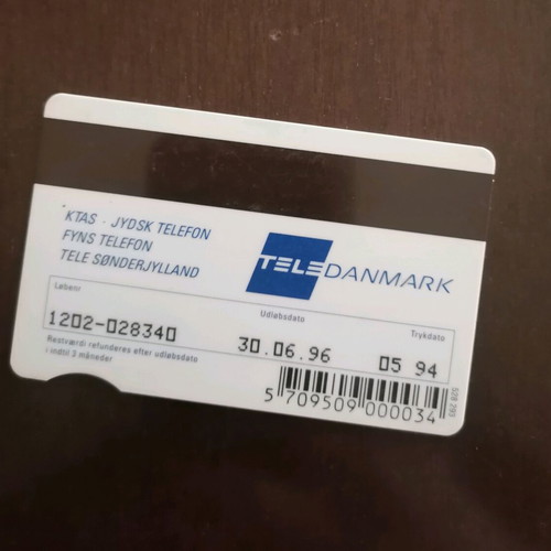 Denmark phone card used