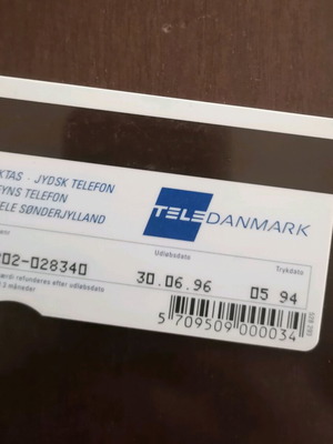 Denmark phone card used