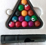 Children's pool table set used, complete
