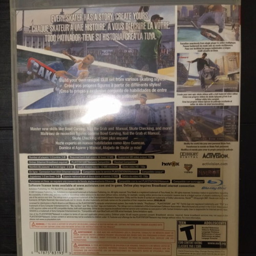 Tony Hawk's Proving Ground PlayStation 3 μεταχειρισμένο