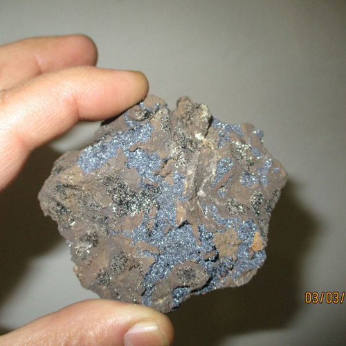 Chalcanthite and Hematite Mineral new, size 6 centimeters