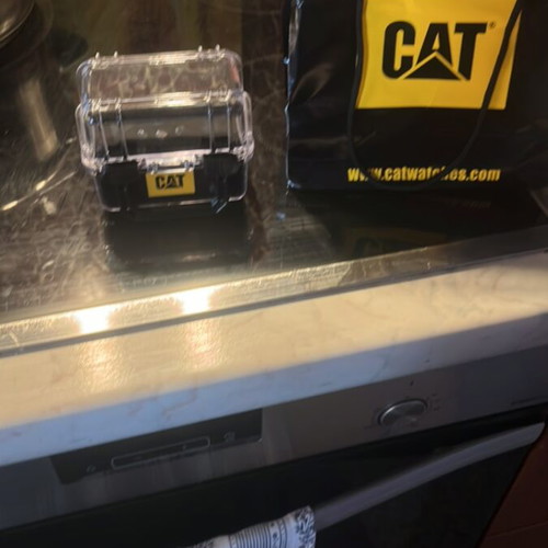 CAT wristwatch, black and grey, men's