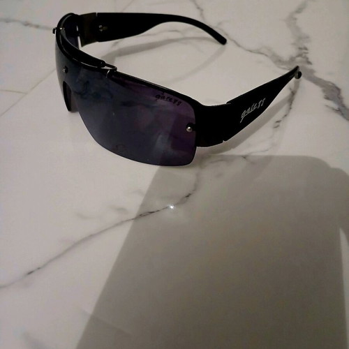Gate 88 Vintage Y2K Wrap-Around Sunglasses, Dark Tint