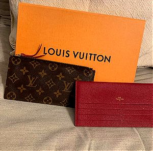 ΑΥΘΕΝΤΙΚΟ Louis Vuitton  πορτοφόλι και μεγάλο card holder με θήκη για χαρτονομίσματα