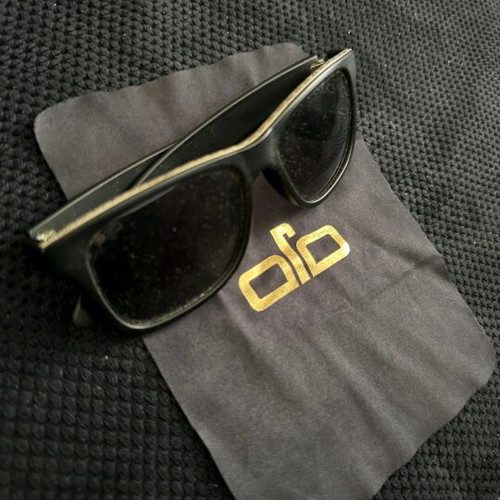 OJO sunglasses used, black with design