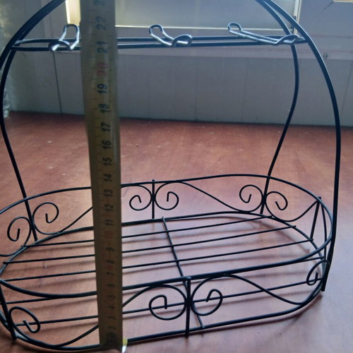 Metal bathroom holder used