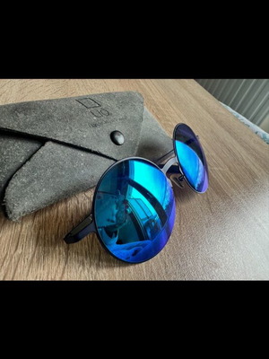 LIO sunglasses used, handmade, gray and blue