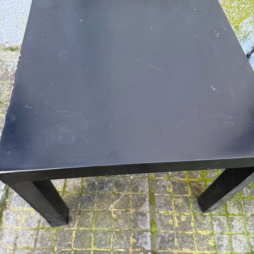 Black minimal side table used
