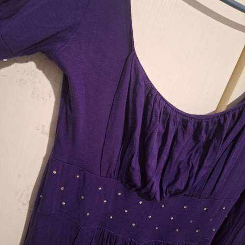 Dress Medium purple, viscose 90%, like new