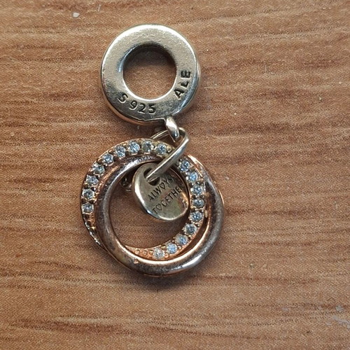 Pandora charm new, pink and silver