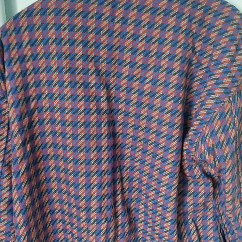 Unisex shirt-jacket like new, size S 36-38, blue and red