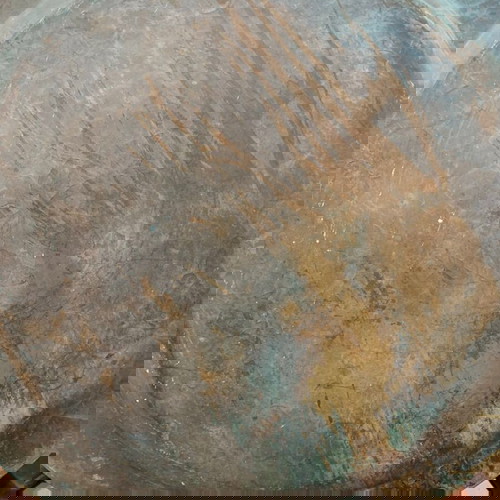 Σινί μεγάλο χάλκινο σφυρήλατο μεταχειρισμένο από τις αρχές του 20ου αιώνα