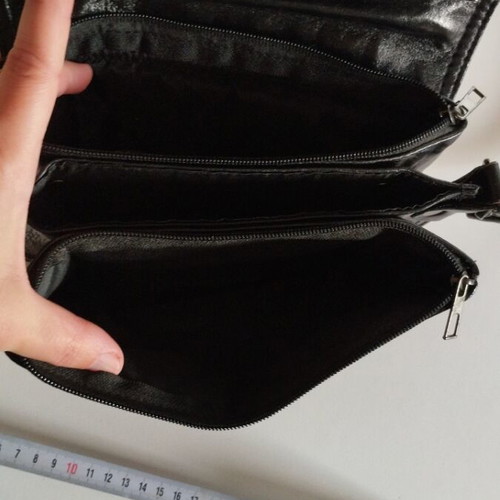 Leather bag black new