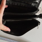 Leather bag black new