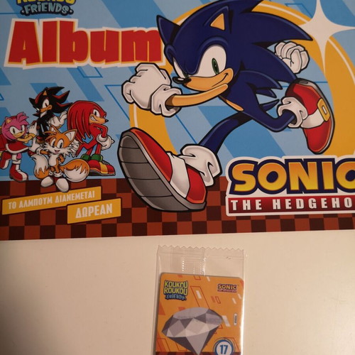 Sticker Number 17 KoukouRoukou Sonik with Album new