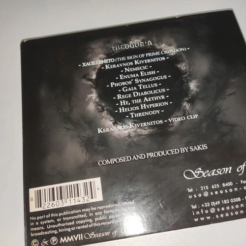Rotting Christ Theogonia CD used, metal