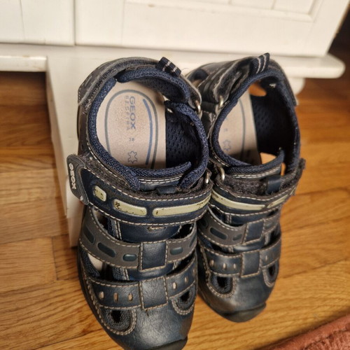 Geox sandals like new, boys size 28, navy blue and grey