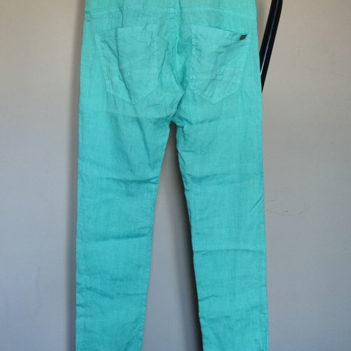 Paranoia women's linen pants like new, turquoise, size S