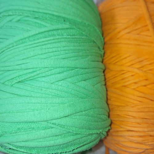 Yarn Art cotton yarn green orange purple 500-700 grams