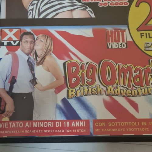 Big Omar British Adventure and Crimes DVD like new with Greek subtitles