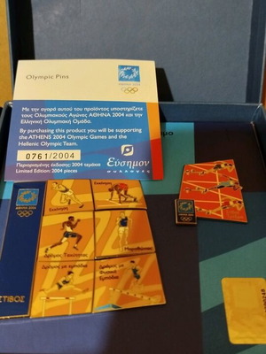 Olympic Games Athens 2004 pins set new, athletics