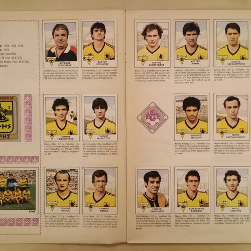 Football 83 Panini sticker album used with 431 stickers