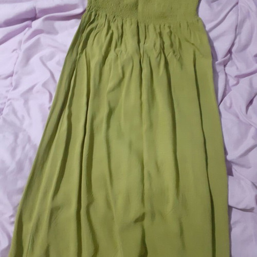 Mini summer dress new with knitted bust green size M