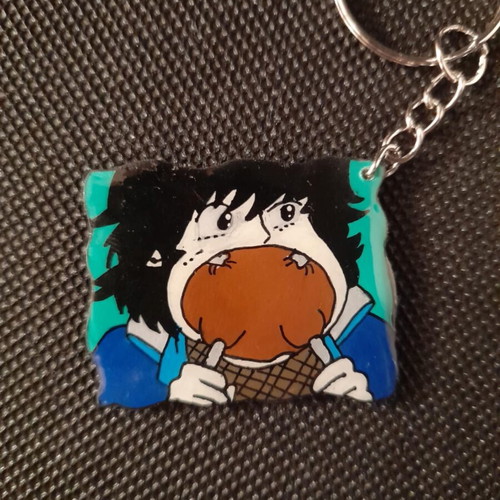 Kabamaru Igano keychain handmade, new heat-shrink plastic